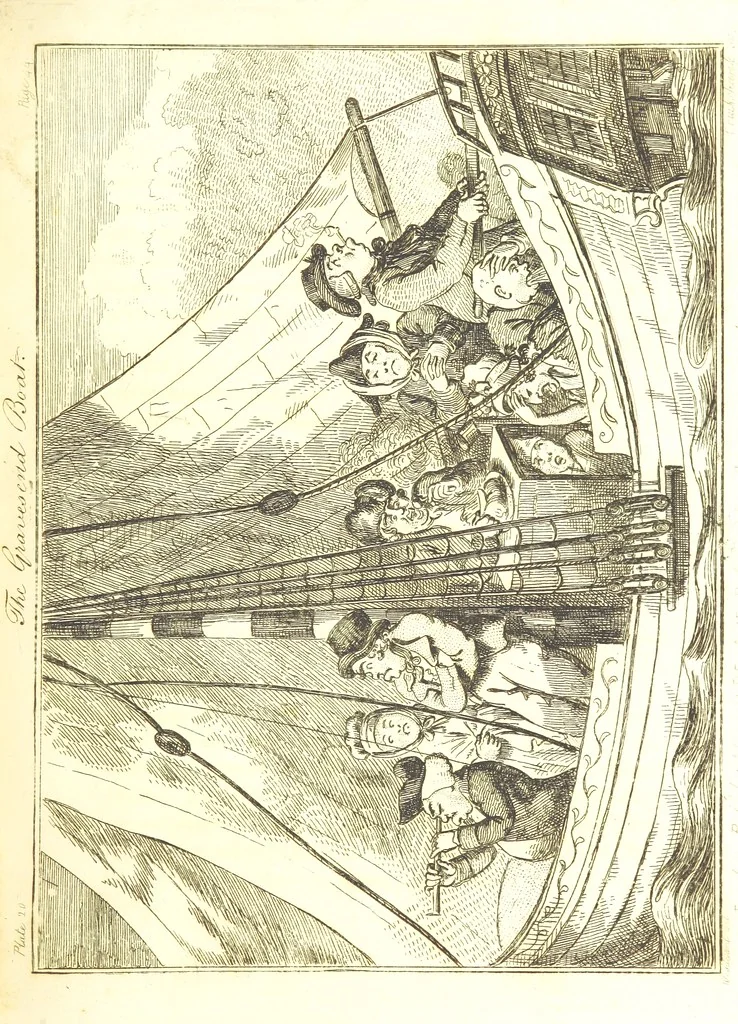 An illustration from Excentric excursions; or, literary and pictorial sketches of countenance, character and country in different parts of England and South Wales ... Embellished with ... prints [by J. Cruikshank, 1807, leaf 101