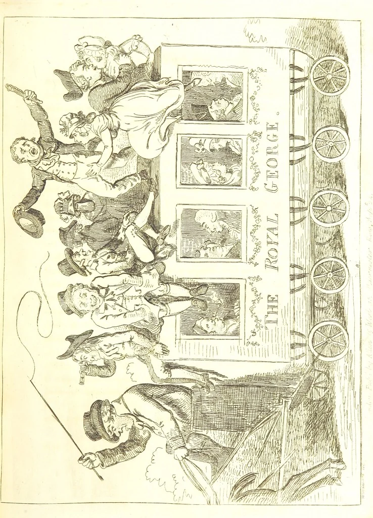An illustration from Excentric excursions; or, literary and pictorial sketches of countenance, character and country in different parts of England and South Wales ... Embellished with ... prints [by J. Cruikshank, 1807, leaf 109