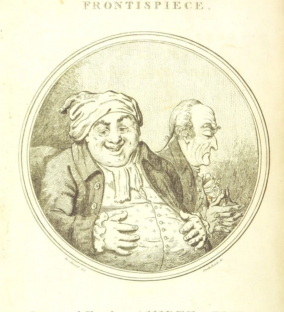 An illustration from Excentric excursions; or, literary and pictorial sketches of countenance, character and country in different parts of England and South Wales ... Embellished with ... prints [by J. Cruikshank, 1807, leaf 14