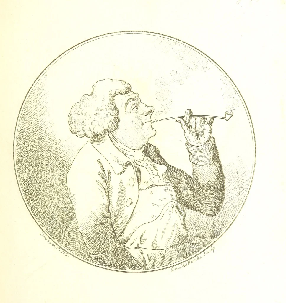 An illustration from Excentric excursions; or, literary and pictorial sketches of countenance, character and country in different parts of England and South Wales ... Embellished with ... prints [by J. Cruikshank, 1807, leaf 191