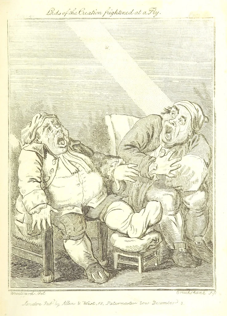 An illustration from Excentric excursions; or, literary and pictorial sketches of countenance, character and country in different parts of England and South Wales ... Embellished with ... prints [by J. Cruikshank, 1807, leaf 197