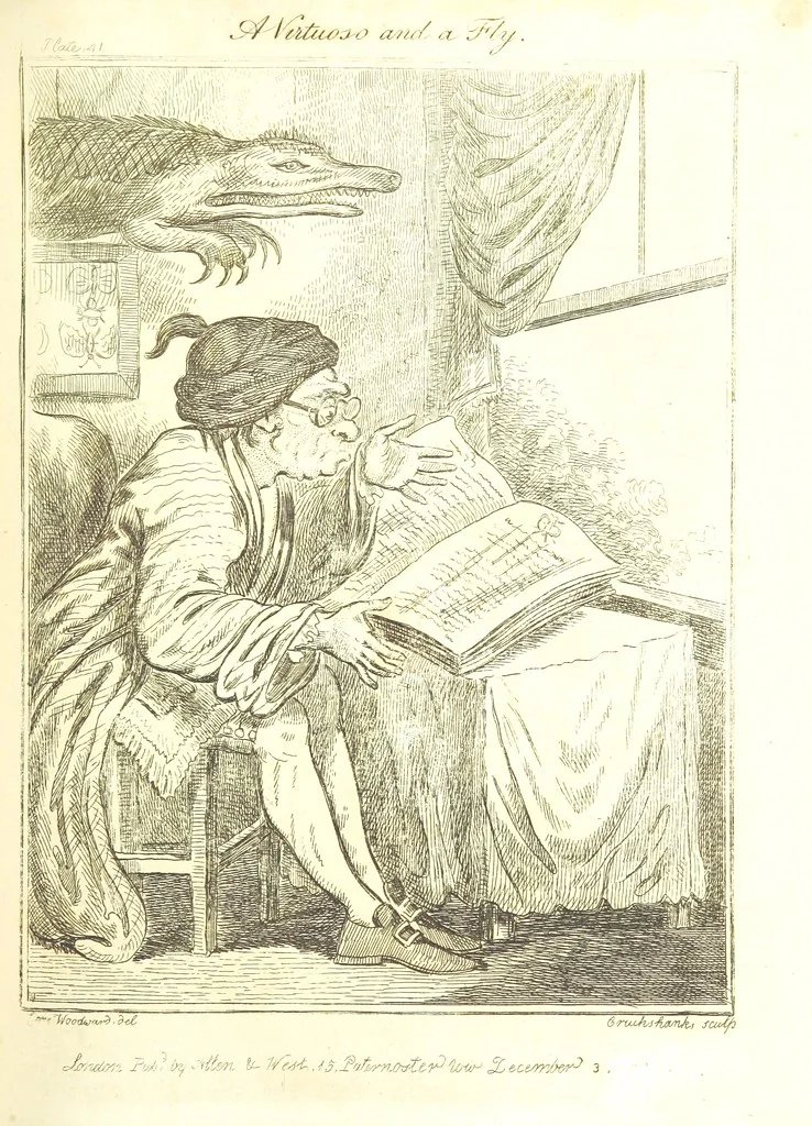An illustration from Excentric excursions; or, literary and pictorial sketches of countenance, character and country in different parts of England and South Wales ... Embellished with ... prints [by J. Cruikshank, 1807, leaf 199