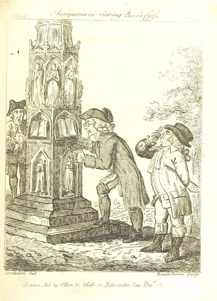 An illustration from Excentric excursions; or, literary and pictorial sketches of countenance, character and country in different parts of England and South Wales ... Embellished with ... prints [by J. Cruikshank, 1807, leaf 221
