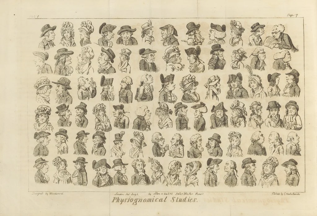 An illustration from Excentric excursions; or, literary and pictorial sketches of countenance, character and country in different parts of England and South Wales ... Embellished with ... prints [by J. Cruikshank, 1807, leaf 26