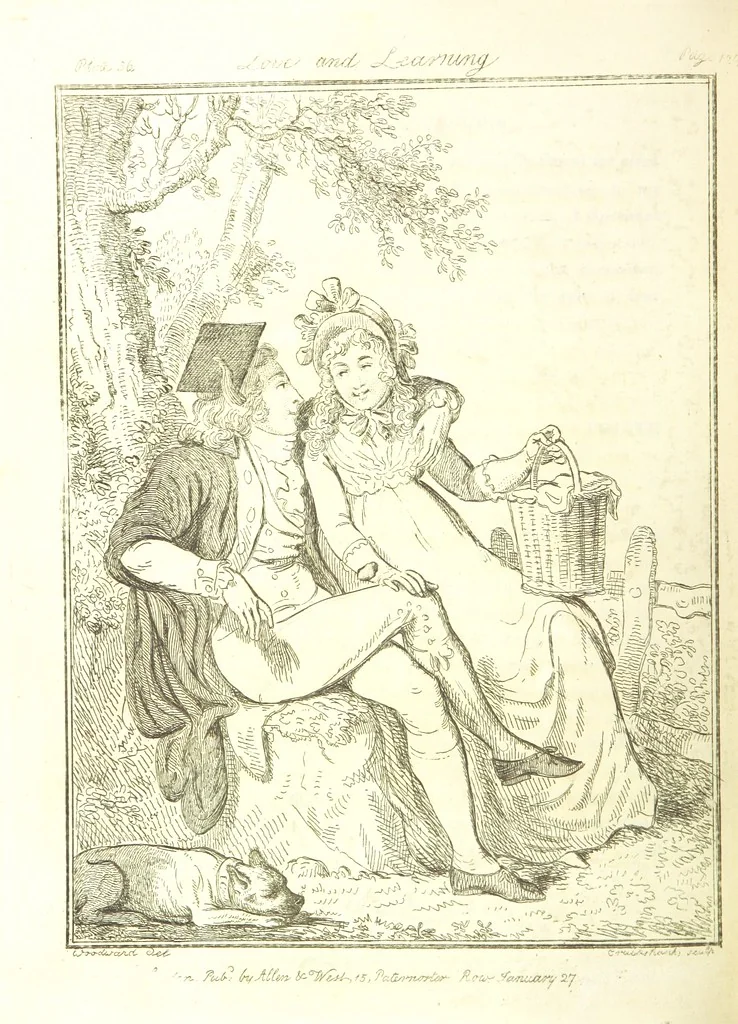An illustration from Excentric excursions; or, literary and pictorial sketches of countenance, character and country in different parts of England and South Wales ... Embellished with ... prints [by J. Cruikshank, 1807, leaf 260