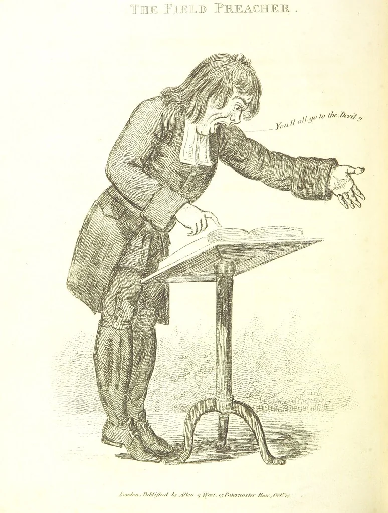 An illustration from Excentric excursions; or, literary and pictorial sketches of countenance, character and country in different parts of England and South Wales ... Embellished with ... prints [by J. Cruikshank, 1807, leaf 264