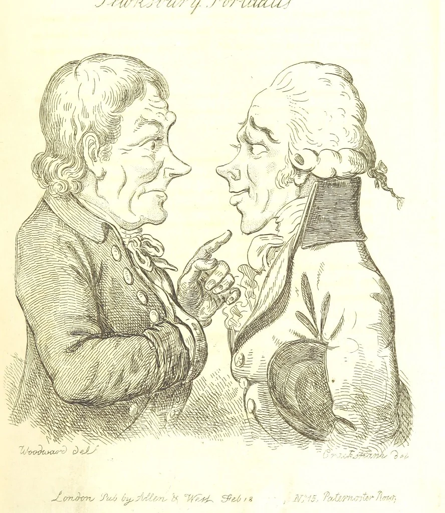 An illustration from Excentric excursions; or, literary and pictorial sketches of countenance, character and country in different parts of England and South Wales ... Embellished with ... prints [by J. Cruikshank, 1807, leaf 289