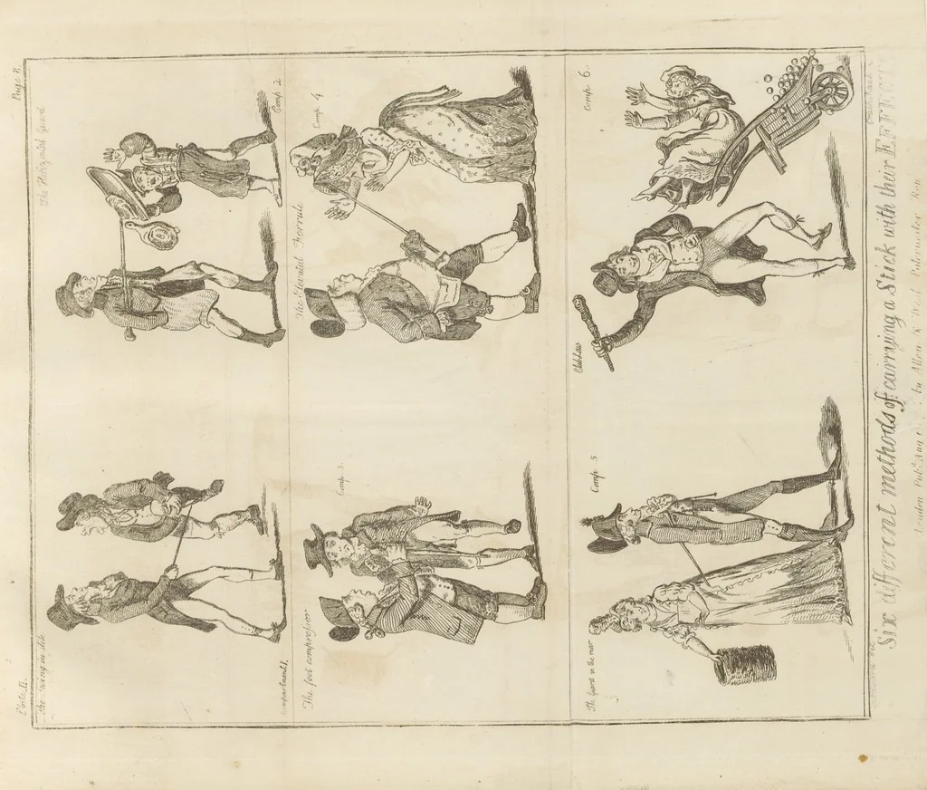 An illustration from Excentric excursions; or, literary and pictorial sketches of countenance, character and country in different parts of England and South Wales ... Embellished with ... prints [by J. Cruikshank, 1807, leaf 29
