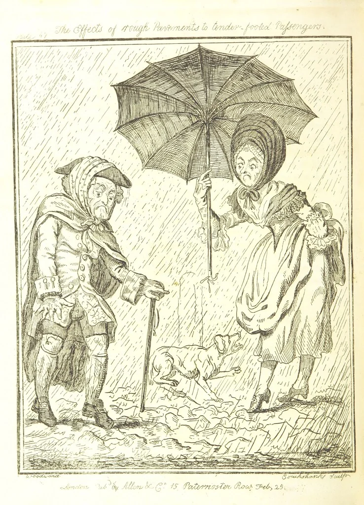 An illustration from Excentric excursions; or, literary and pictorial sketches of countenance, character and country in different parts of England and South Wales ... Embellished with ... prints [by J. Cruikshank, 1807, leaf 310