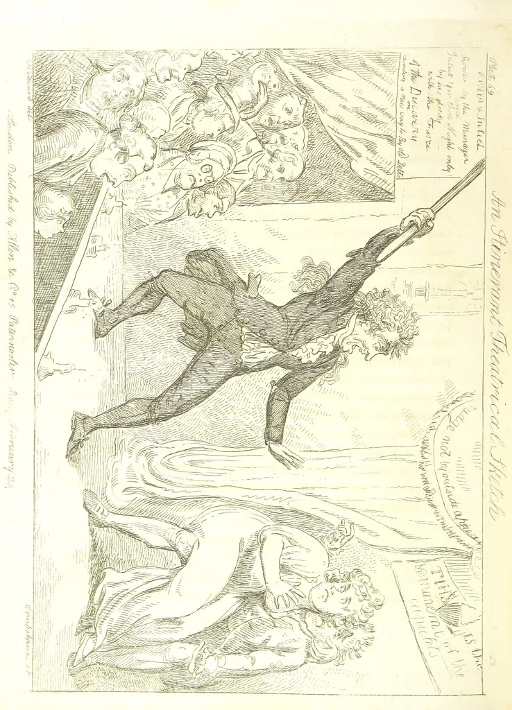 An illustration from Excentric excursions; or, literary and pictorial sketches of countenance, character and country in different parts of England and South Wales ... Embellished with ... prints [by J. Cruikshank, 1807, leaf 316