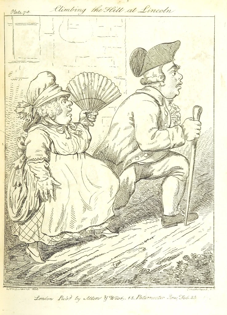 An illustration from Excentric excursions; or, literary and pictorial sketches of countenance, character and country in different parts of England and South Wales ... Embellished with ... prints [by J. Cruikshank, 1807, leaf 331