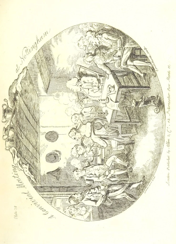 An illustration from Excentric excursions; or, literary and pictorial sketches of countenance, character and country in different parts of England and South Wales ... Embellished with ... prints [by J. Cruikshank, 1807, leaf 341