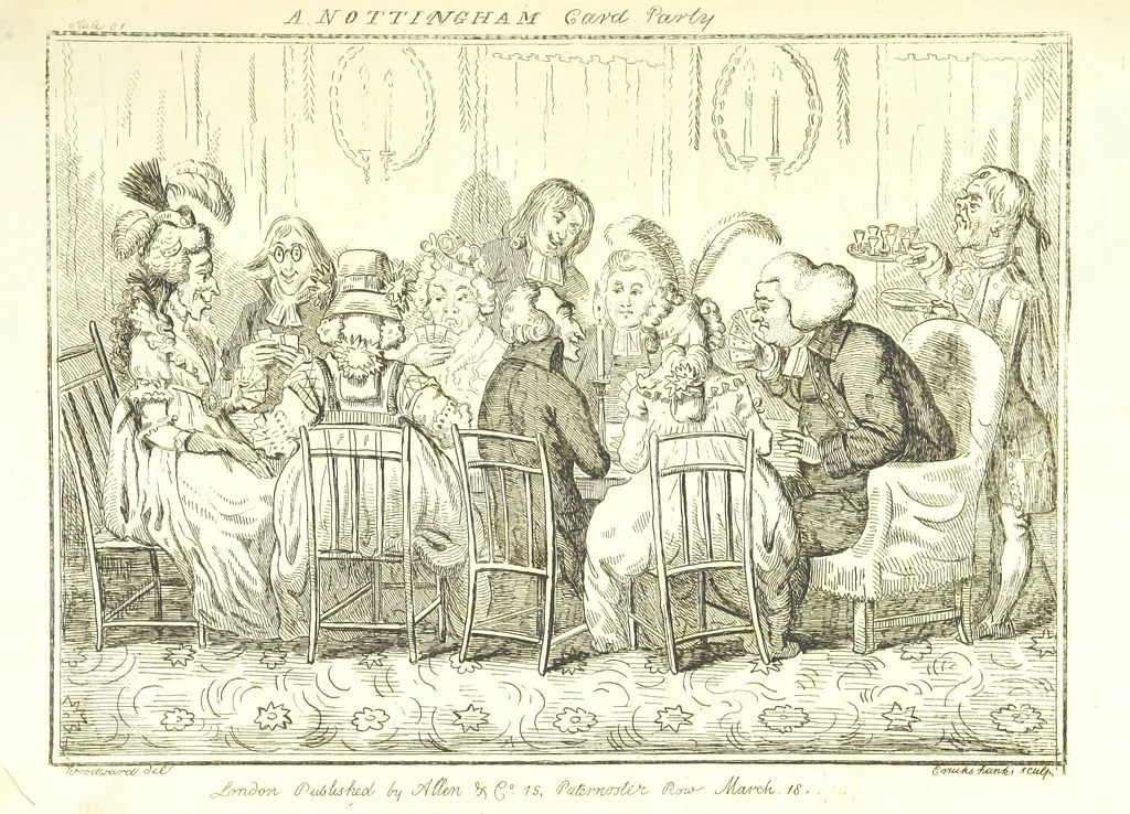 An illustration from Excentric excursions; or, literary and pictorial sketches of countenance, character and country in different parts of England and South Wales ... Embellished with ... prints [by J. Cruikshank, 1807, leaf 357