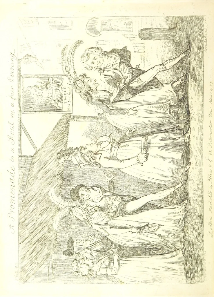 An illustration from Excentric excursions; or, literary and pictorial sketches of countenance, character and country in different parts of England and South Wales ... Embellished with ... prints [by J. Cruikshank, 1807, leaf 360