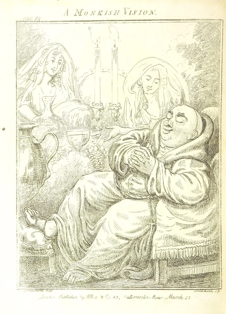 An illustration from Excentric excursions; or, literary and pictorial sketches of countenance, character and country in different parts of England and South Wales ... Embellished with ... prints [by J. Cruikshank, 1807, leaf 372