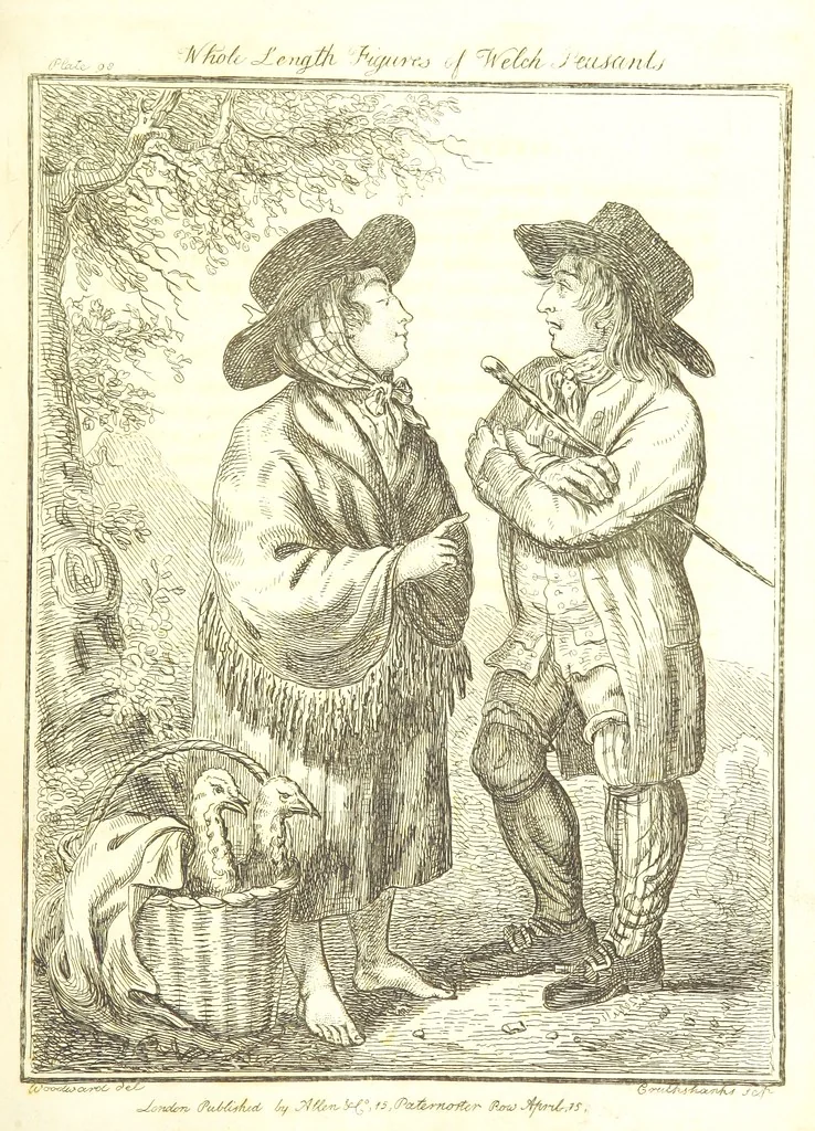An illustration from Excentric excursions; or, literary and pictorial sketches of countenance, character and country in different parts of England and South Wales ... Embellished with ... prints [by J. Cruikshank, 1807, leaf 425