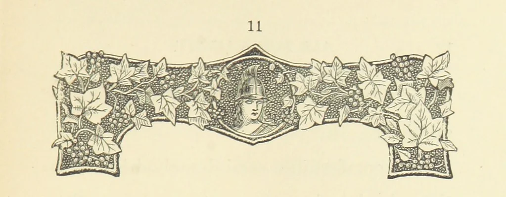 An illustration from All for Naught. [A novel, 1890, leaf 23
