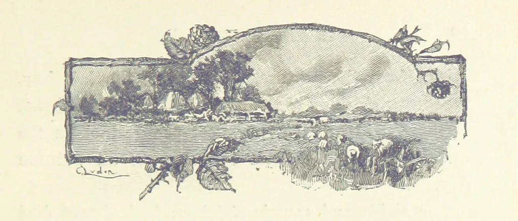 An illustration from In the Days of '54. A story of love and sacrifice, etc, 1893, leaf 13