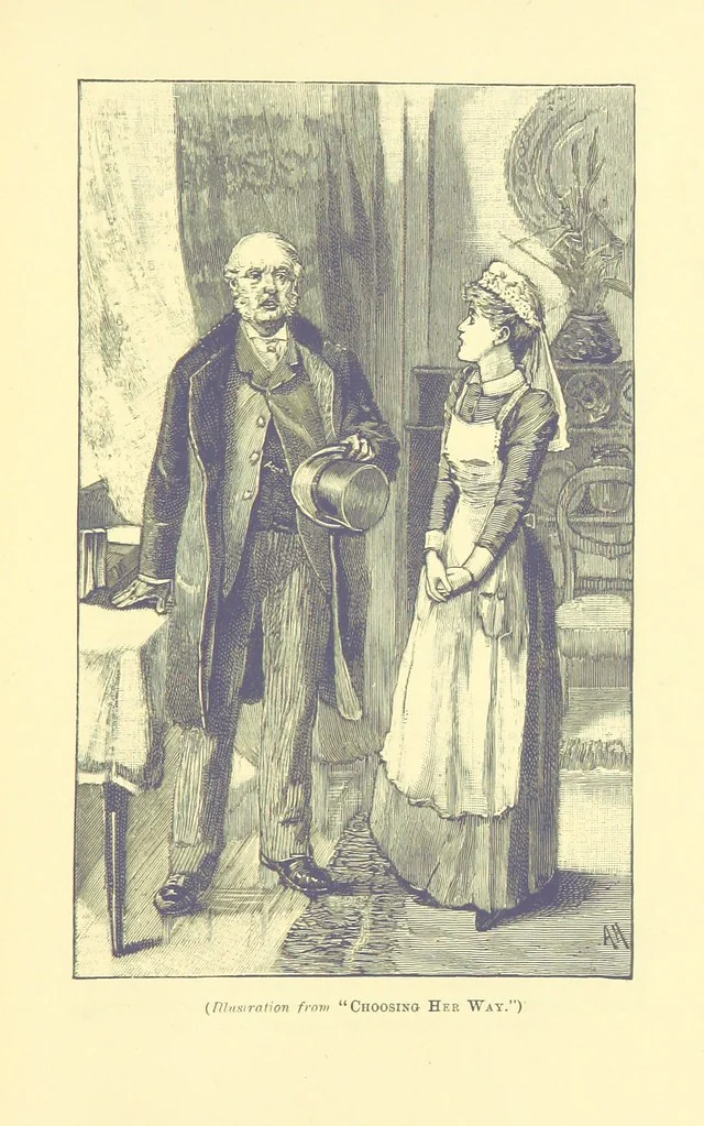 An illustration from In the Days of '54. A story of love and sacrifice, etc, 1893, leaf 179