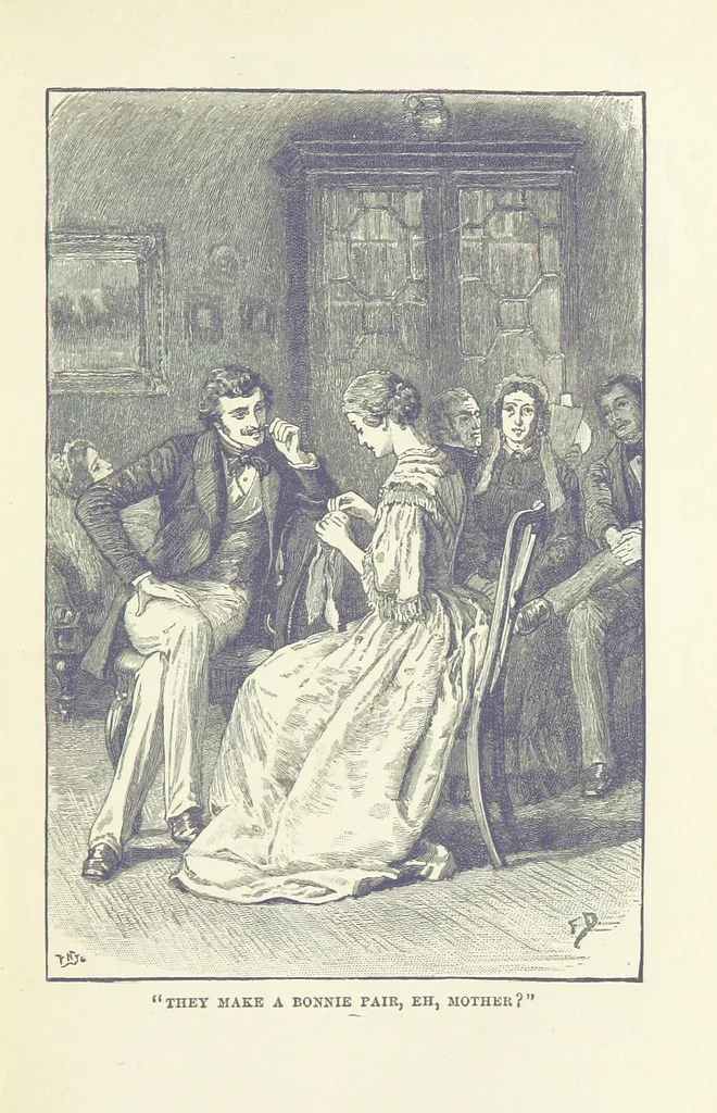 An illustration from In the Days of '54. A story of love and sacrifice, etc, 1893, leaf 39