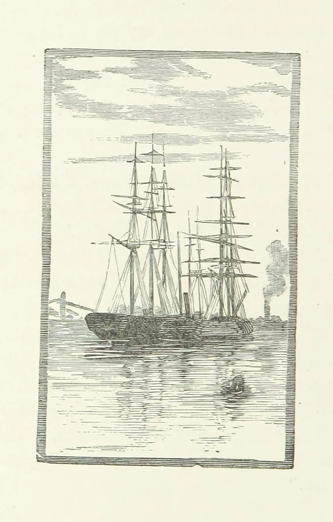 An illustration from In the Days of '54. A story of love and sacrifice, etc, 1893, leaf 76