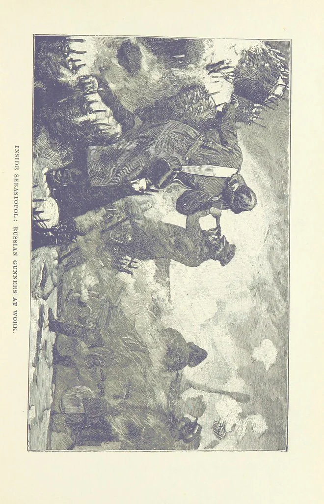 An illustration from In the Days of '54. A story of love and sacrifice, etc, 1893, leaf 91