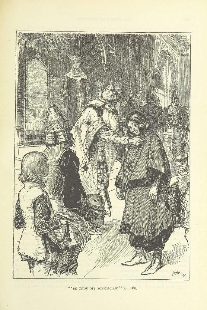 An illustration from The World of Romance. A treasury of tales, legends and traditions. Illustrated, 1892, leaf 273