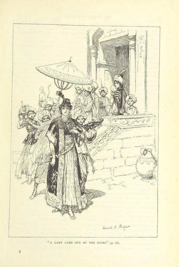 An illustration from The World of Romance. A treasury of tales, legends and traditions. Illustrated, 1892, leaf 33