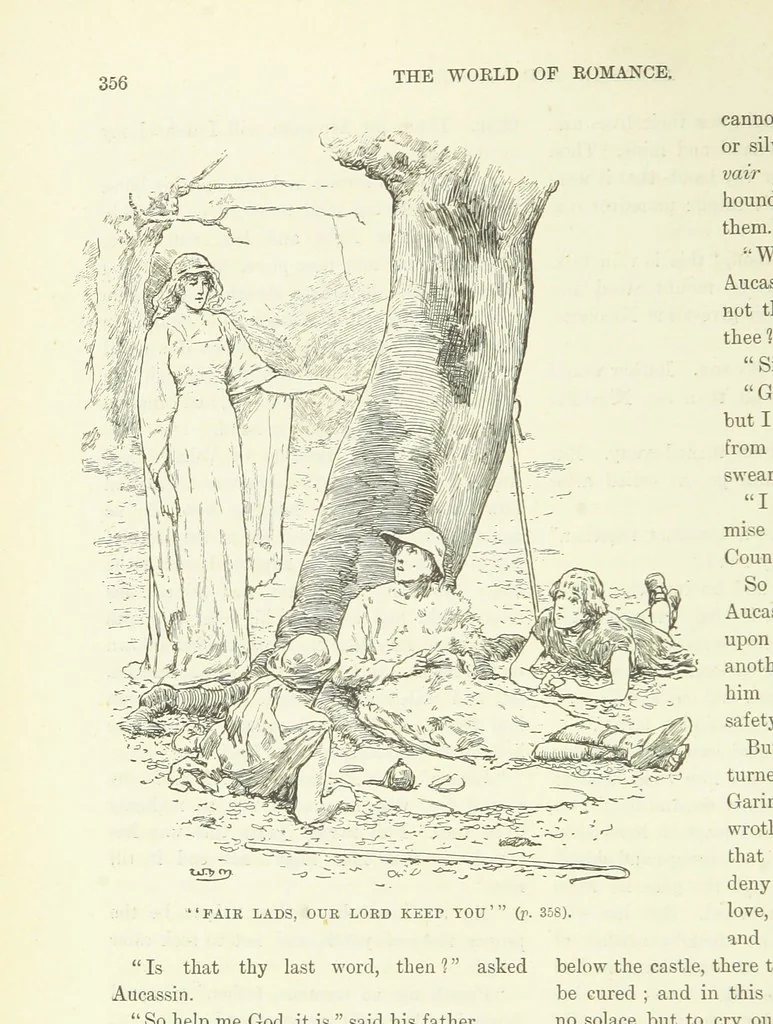 An illustration from The World of Romance. A treasury of tales, legends and traditions. Illustrated, 1892, leaf 386