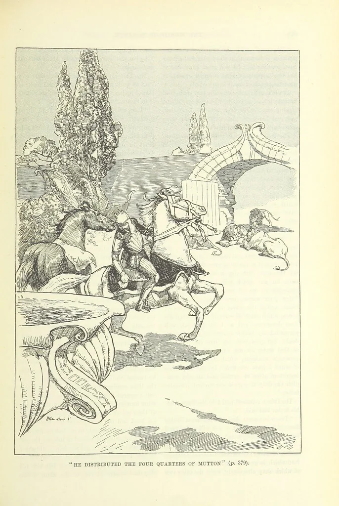 An illustration from The World of Romance. A treasury of tales, legends and traditions. Illustrated, 1892, leaf 407