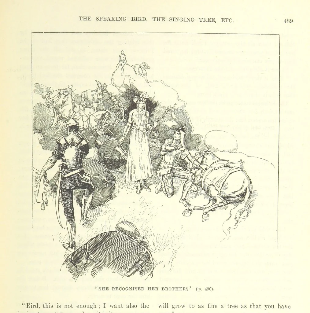An illustration from The World of Romance. A treasury of tales, legends and traditions. Illustrated, 1892, leaf 523