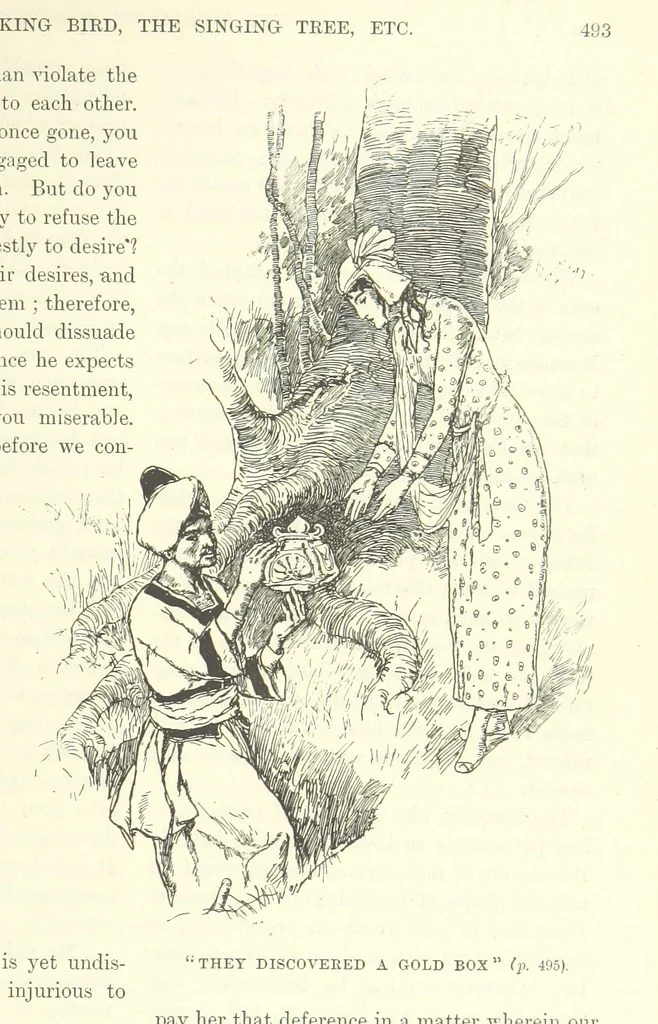 An illustration from The World of Romance. A treasury of tales, legends and traditions. Illustrated, 1892, leaf 527