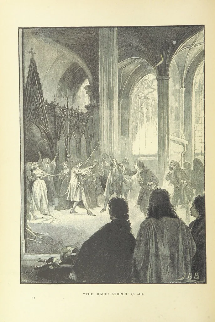 An illustration from The World of Romance. A treasury of tales, legends and traditions. Illustrated, 1892, leaf 546