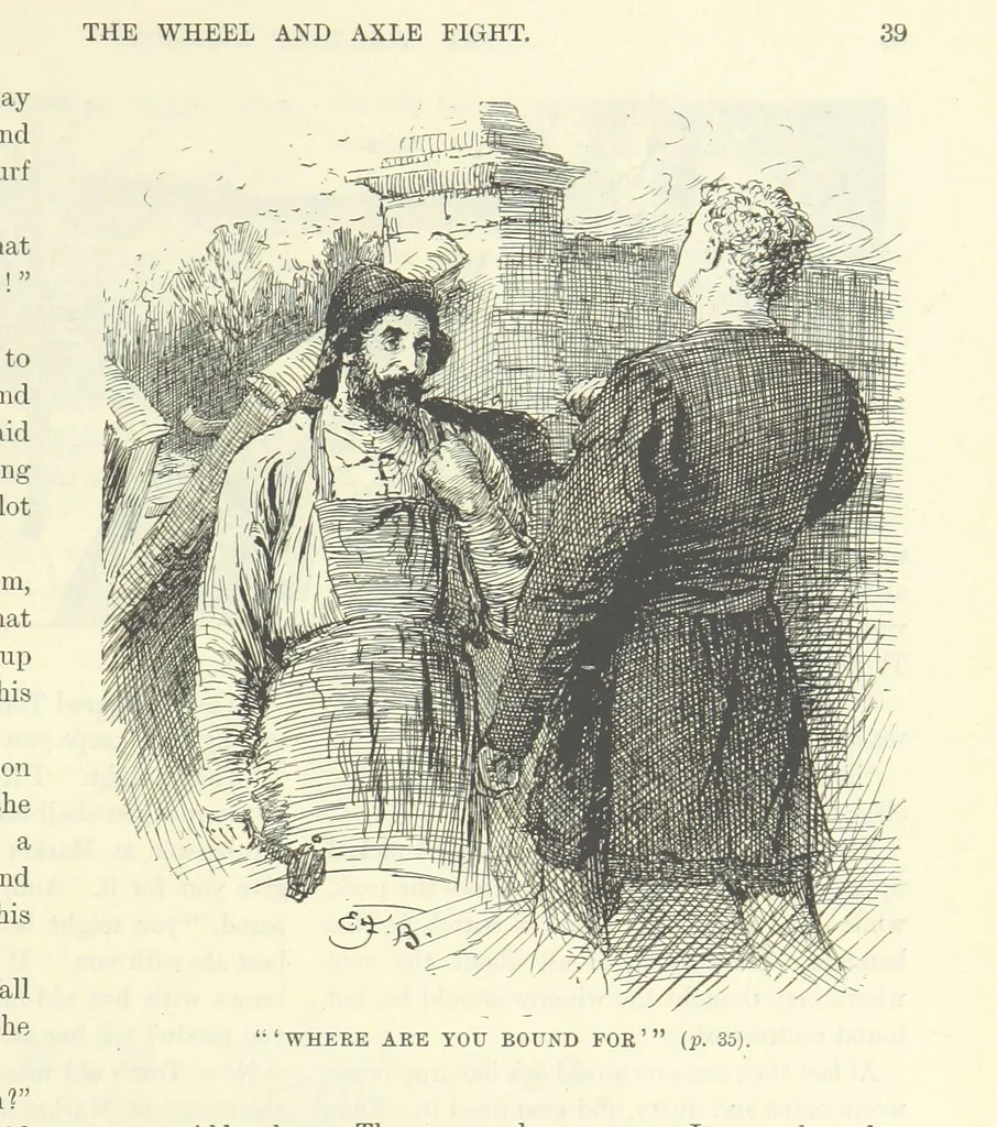 An illustration from The World of Romance. A treasury of tales, legends and traditions. Illustrated, 1892, leaf 55