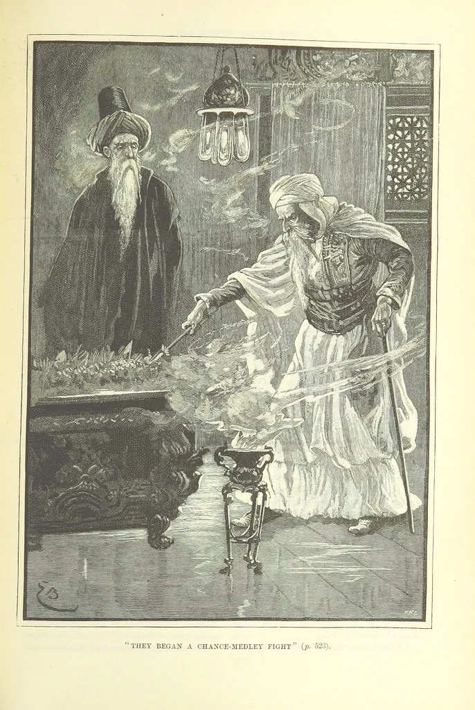 An illustration from The World of Romance. A treasury of tales, legends and traditions. Illustrated, 1892, leaf 557