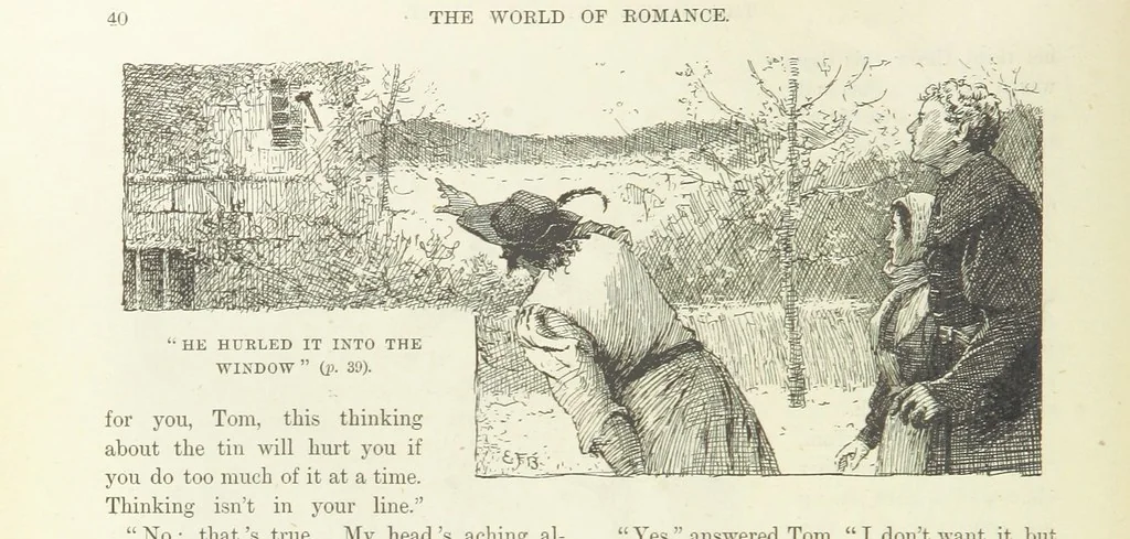An illustration from The World of Romance. A treasury of tales, legends and traditions. Illustrated, 1892, leaf 56