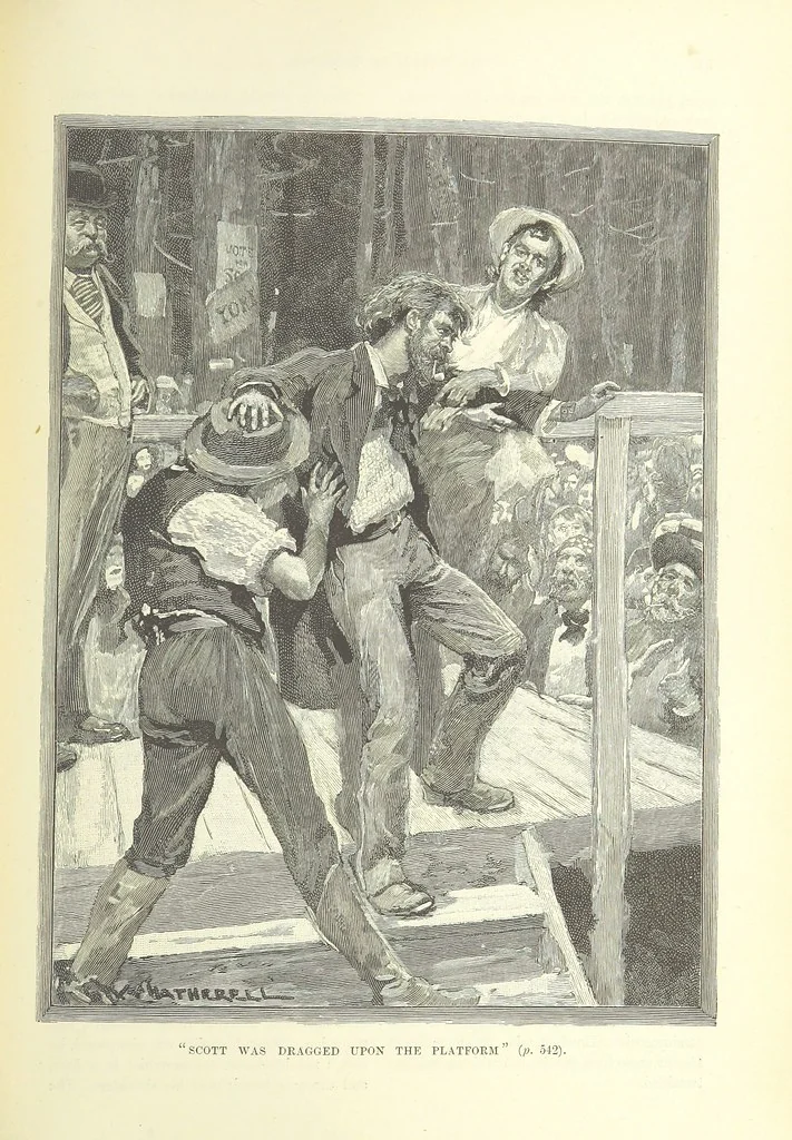 An illustration from The World of Romance. A treasury of tales, legends and traditions. Illustrated, 1892, leaf 577