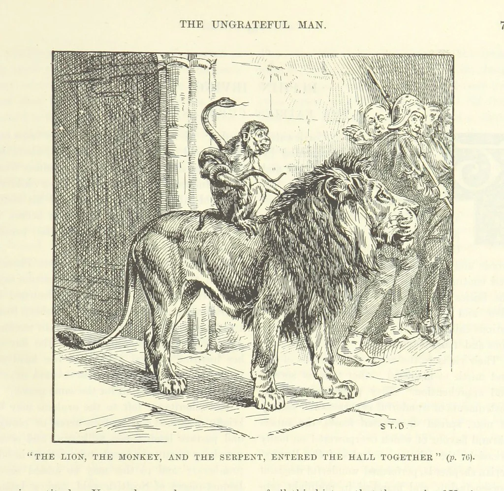 An illustration from The World of Romance. A treasury of tales, legends and traditions. Illustrated, 1892, leaf 95