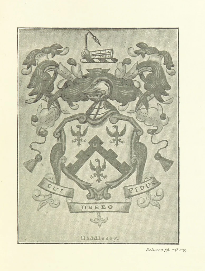 An illustration from History of Haddlesey, its past and present. With notices of many neighbouring parishes and townships, etc, 1894, leaf 167
