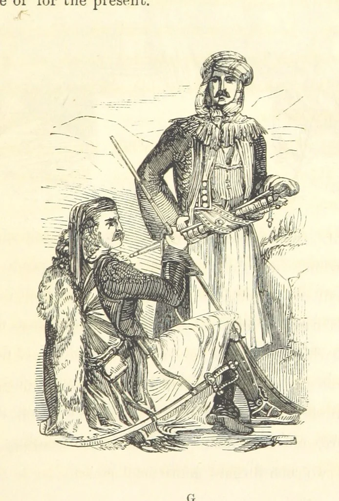 An illustration from The Fife and Drum; or, would be a soldier, 1863, leaf 101