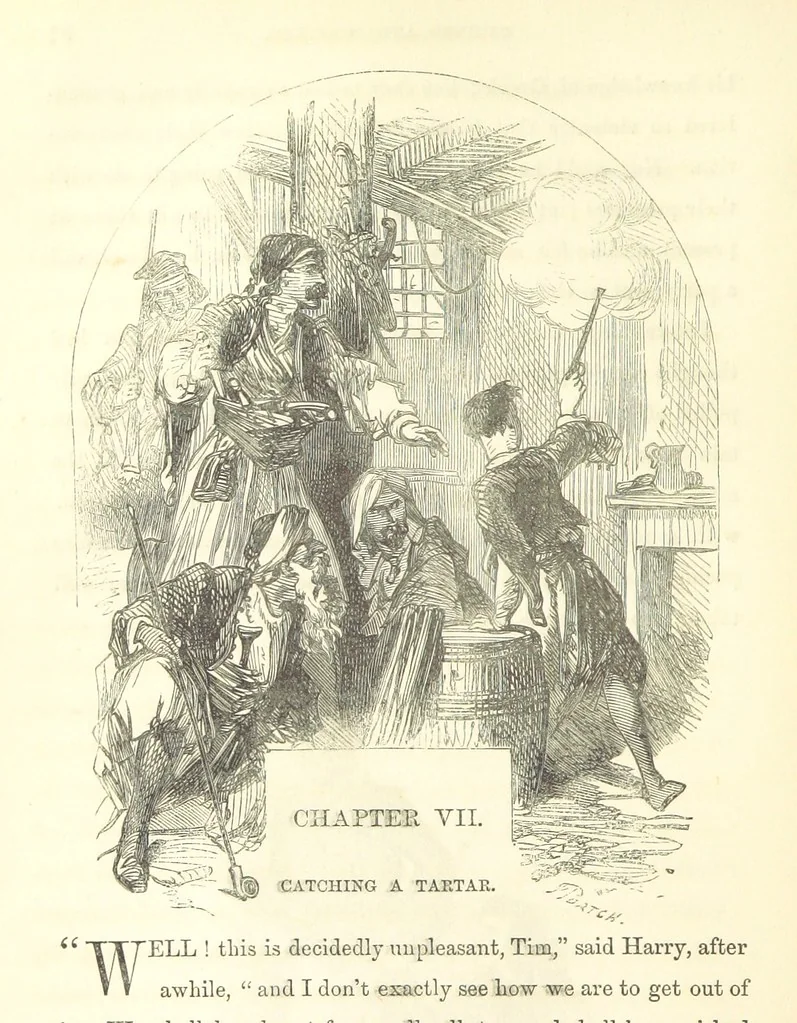 An illustration from The Fife and Drum; or, would be a soldier, 1863, leaf 102