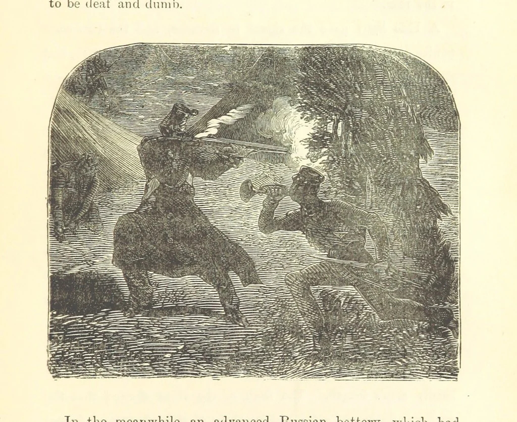 An illustration from The Fife and Drum; or, would be a soldier, 1863, leaf 133