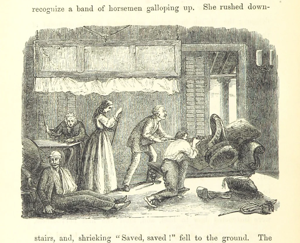 An illustration from The Fife and Drum; or, would be a soldier, 1863, leaf 262