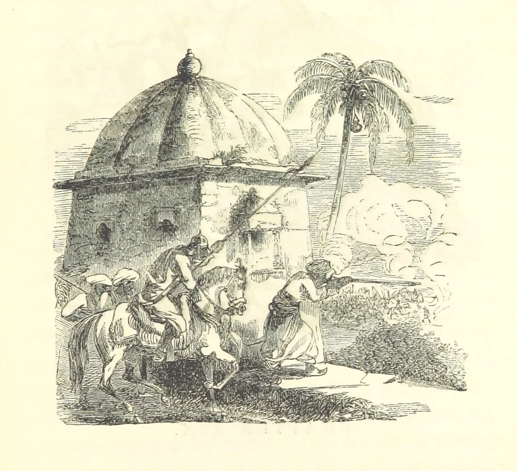 An illustration from The Fife and Drum; or, would be a soldier, 1863, leaf 269