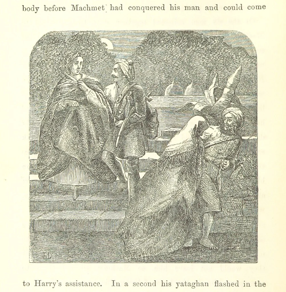 An illustration from The Fife and Drum; or, would be a soldier, 1863, leaf 282