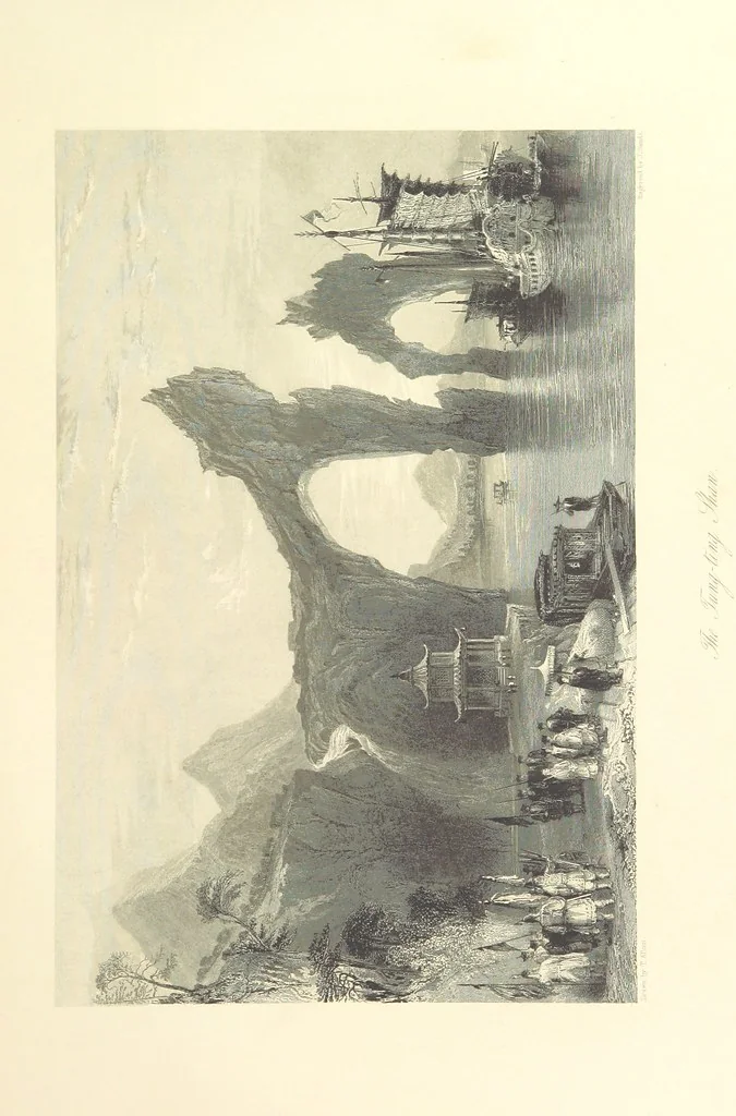 An illustration from China: in a series of views, displaying the scenery, architecture and social habits of that ancient empire. Drawn ... by T. Allom. With historical and descriptive notices by the Rev. G. N. Wright, 1858, leaf 113