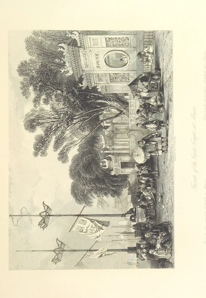 An illustration from China: in a series of views, displaying the scenery, architecture and social habits of that ancient empire. Drawn ... by T. Allom. With historical and descriptive notices by the Rev. G. N. Wright, 1858, leaf 123