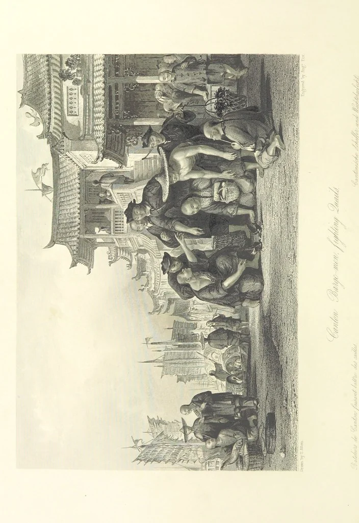 An illustration from China: in a series of views, displaying the scenery, architecture and social habits of that ancient empire. Drawn ... by T. Allom. With historical and descriptive notices by the Rev. G. N. Wright, 1858, leaf 180