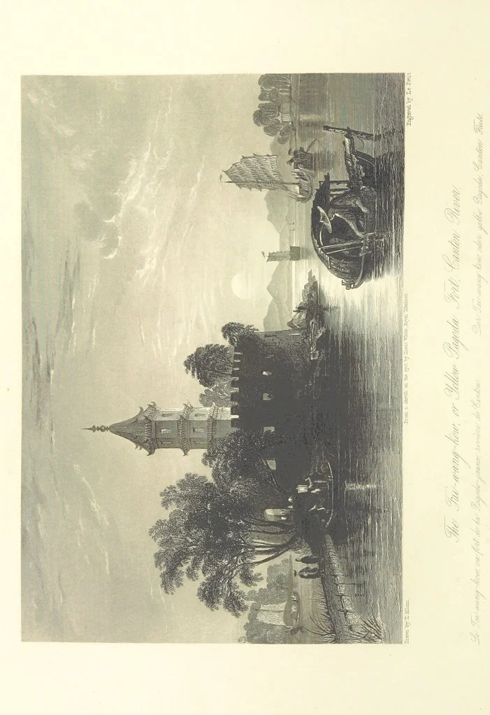 An illustration from China: in a series of views, displaying the scenery, architecture and social habits of that ancient empire. Drawn ... by T. Allom. With historical and descriptive notices by the Rev. G. N. Wright, 1858, leaf 198