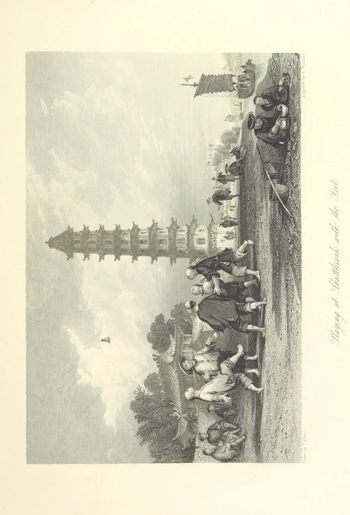 An illustration from China: in a series of views, displaying the scenery, architecture and social habits of that ancient empire. Drawn ... by T. Allom. With historical and descriptive notices by the Rev. G. N. Wright, 1858, leaf 237